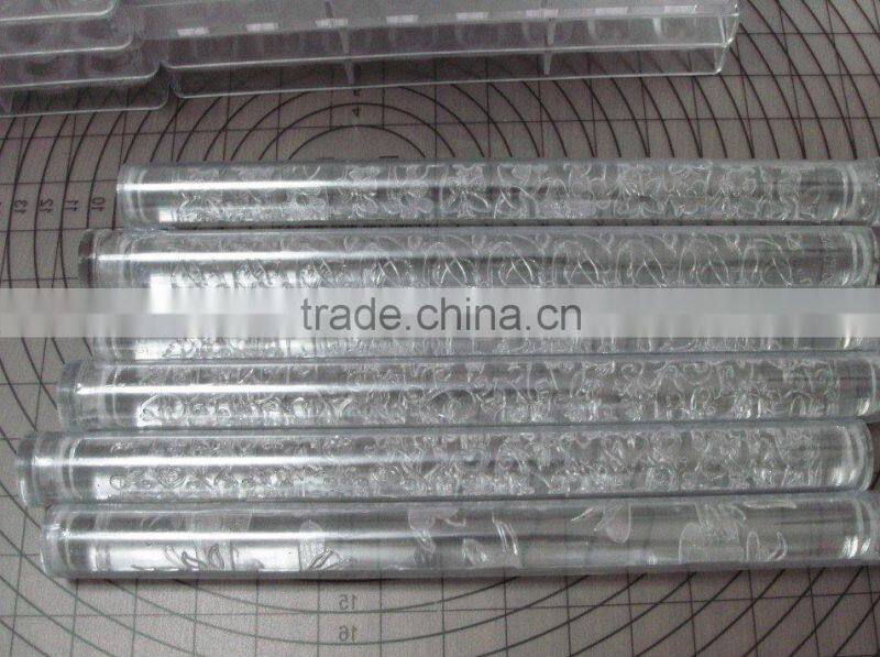 Arcyl Carved/ Textured Rolling Pin, Different Designs Can be Chosen