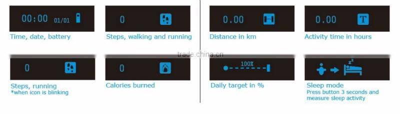 J-style Rechargeable OLED Display Item 1638 fitness tracker smart wristband