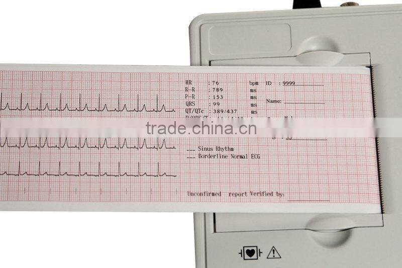 7-inch Color LCD Portable Digital 3-channel 12-lead Electrocardiograph ECG Machine EKG Machine-EKG-903A3-Shelly