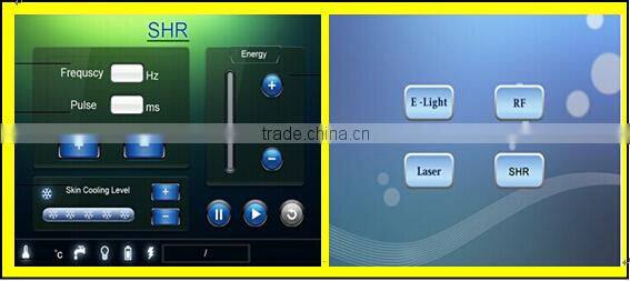 IPL SHR laser hair removal machine with touch screen