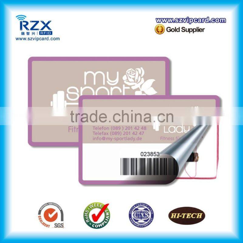 Passive 13.56MHz PVC RFID chip card