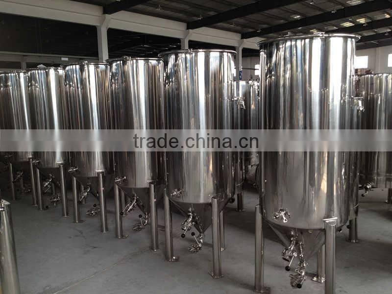 Stainless steel beer fermentation tank used
