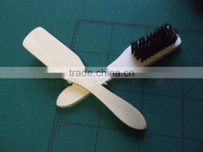 Shoes brushed wooden cleaning brush for shoe handheld wooden shoe brush