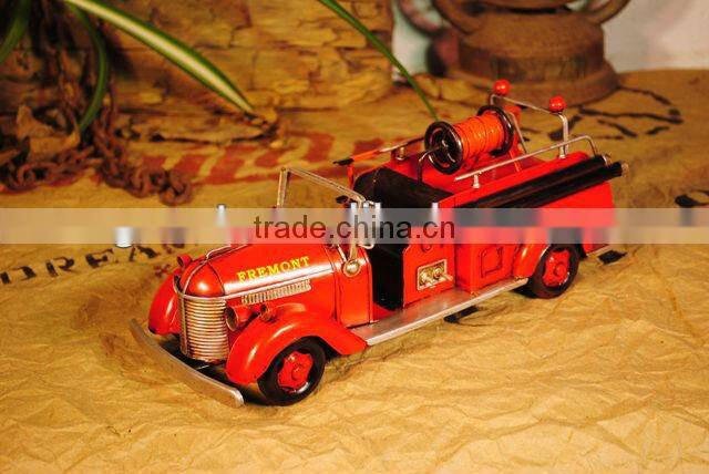 Fire truck model with paint
