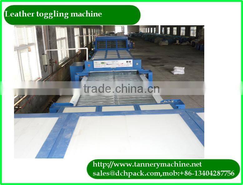 continuous automatic leather toggling machine