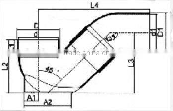 UPVC wing p-trap DIN/BS /UPVC p-trap /PVC p-trap