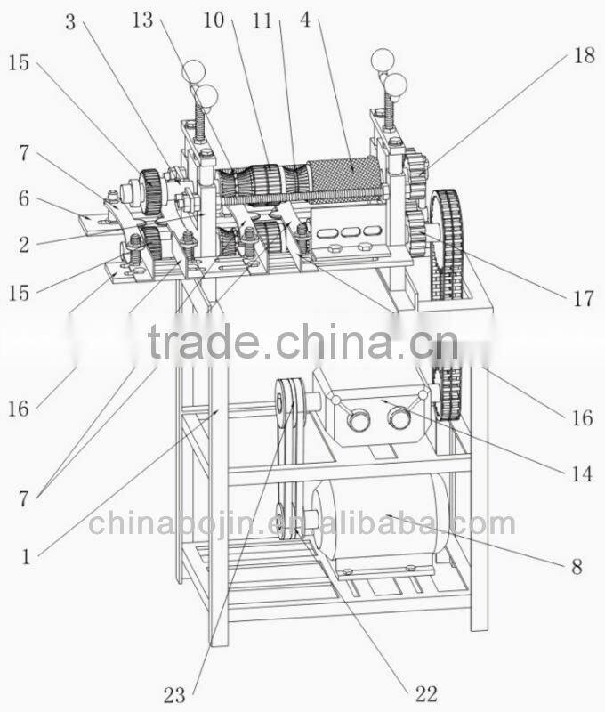 scrap cable wire stripping machine