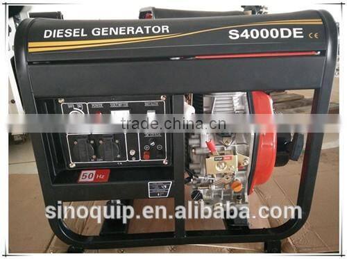 3KW Model S4000D(E) /6hp Diesel Engine Open Type Diesel Generator For Sale