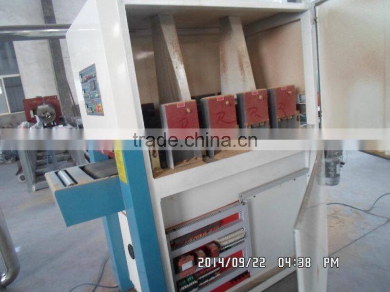 wood plastic wall panle deck floor brushing machine