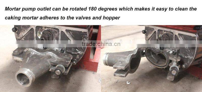 LPS7/8-15E wet mix spraying plastering concrete pump machine for wall