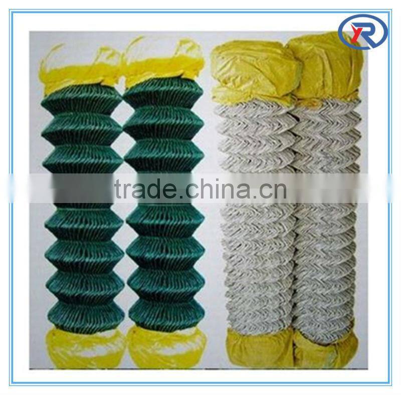 Hebei China Galvanized/PVC coated plastic chain link wire mesh