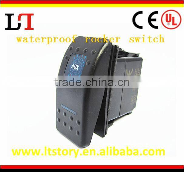 waterproof rocker switch with neon light for car/motorcycle