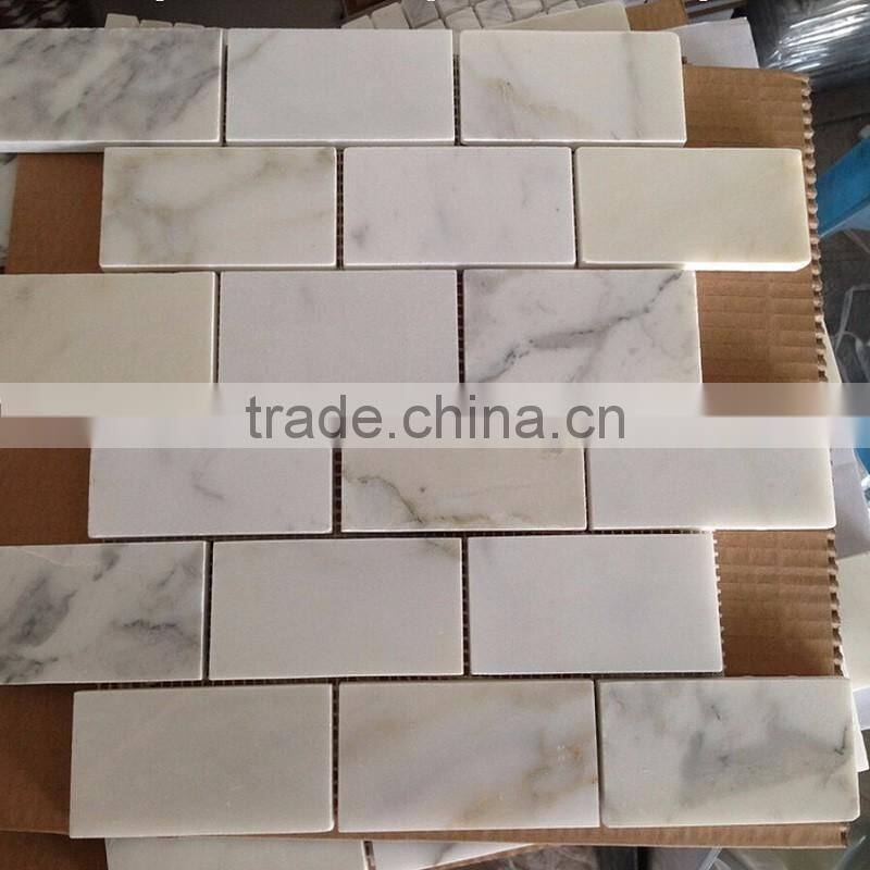 High quality carrara white marble mosaic tile 30x30