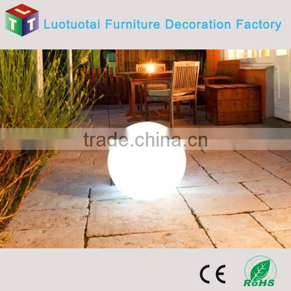 PE plastic illuminated led holloween decorative ball