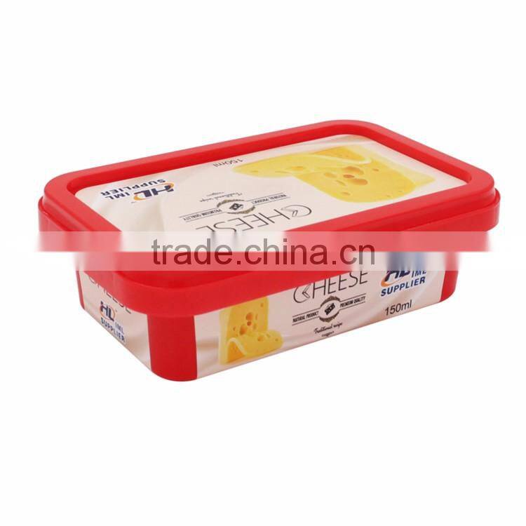 Small Plastic Containers With Lids Custom Printed Disposable Coffee Cups as Butter Cup ,Food Grade Package for Cheese Cup