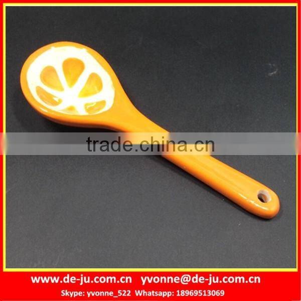 Funny Fruit Colorful Small Soup Porcelain Spoon