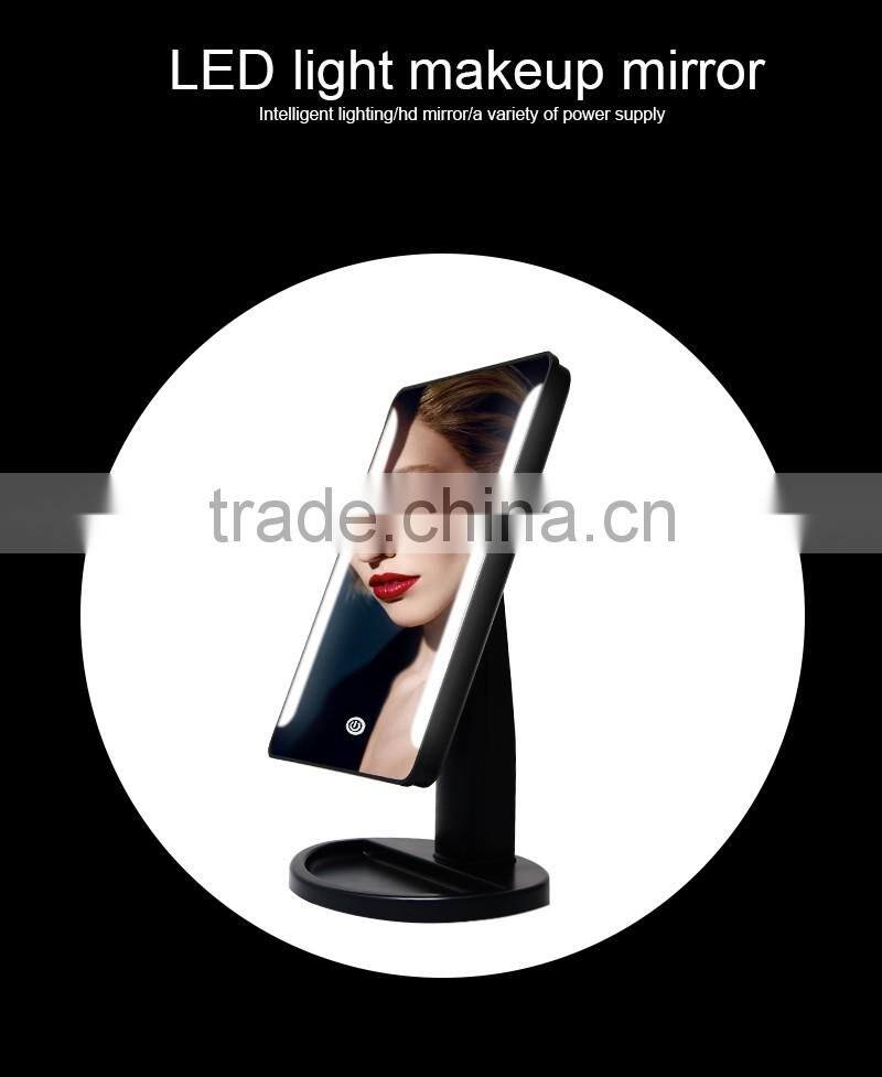 Best selling desktop make up mirror 16 lights beauty led mirror
