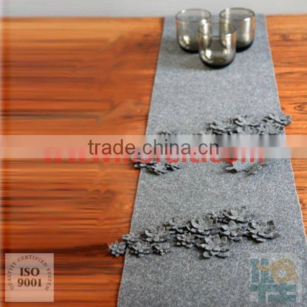 100% polyester felt laser cut felt table runners