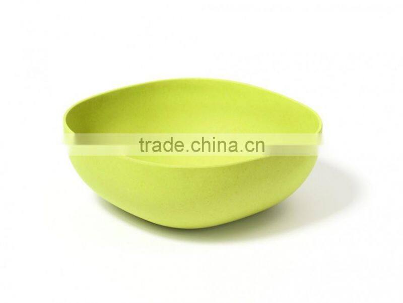 Green ,Eco friendly, Durable, Nontoxic Bamboo fiber Composite Salad Bowl