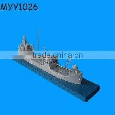 polyresin viking and viking ship model