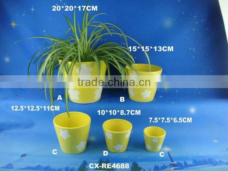 Decorative funny ceramic unique flower planter -ceramic flower pot