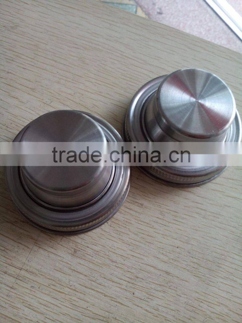 ecofriendly glass salt and powder cruet spice shaker glass jar with lid