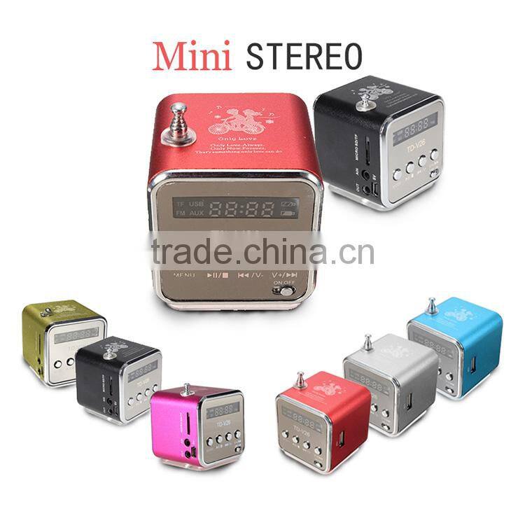 Lowest price Unique TF USB Mini Speaker With Music Player Portable FM Radio Stereo PC mp3 Speaker