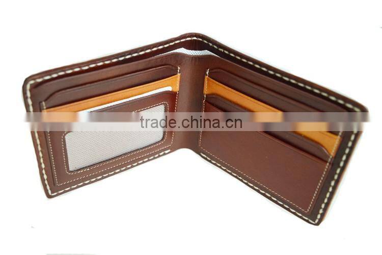 Minimal Leather Wallet Genuine Leather Card Holder with Pocket wallet