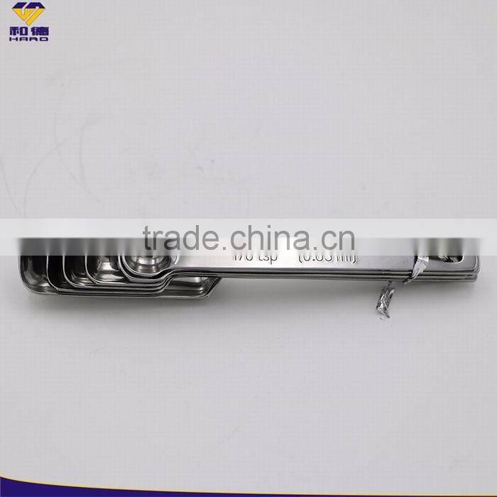 6 PCS Wholesale Stainless Steel Measuring Spoons For Cooking Tools