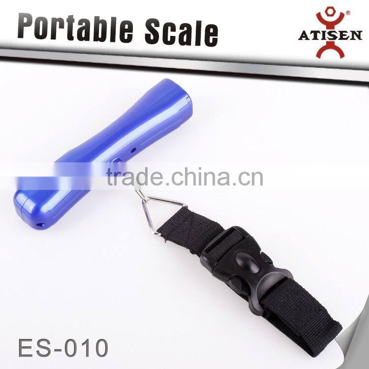 Durable 40kg/10g Portable Digital LCD Weight Hanging Hook Scale Blue