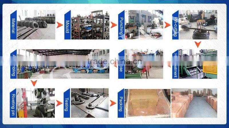 Zhejiang zhuji iso certified chain factory b series alloy steel machine parts roller chain drives