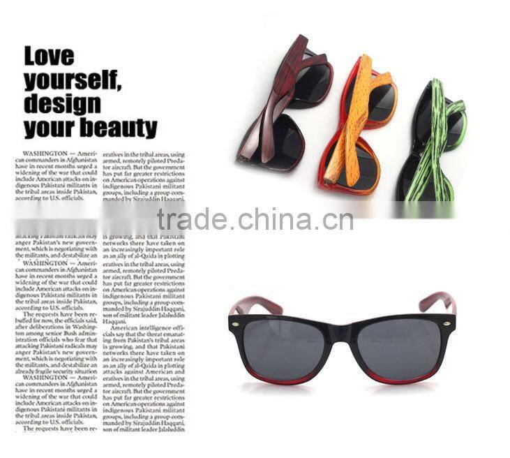 fake wooden sunglasses, water transfer print sunglasses, good quality FDA&CE