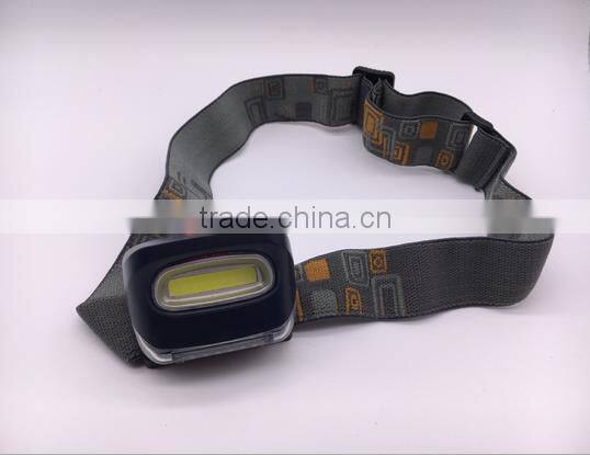 ip65 cob high power waterproof led head lamp with warning function