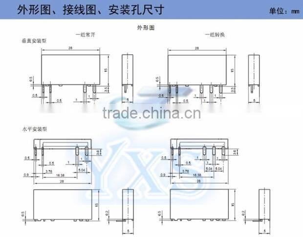 HF41F-24-zs HF41F-24-zs HOT NEW HF41F-24-ZS HF41F-24 HF41F24ZS 24VDC DC24V 24V relay DIP5
