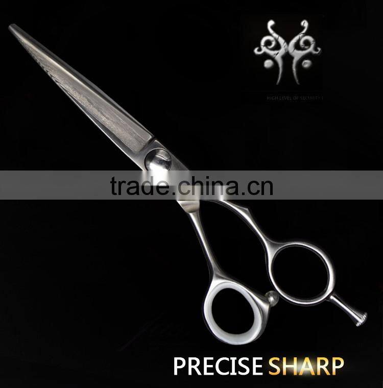 XP-60V QJ159 baber scissors with damascus layer steel hair cutting scissors