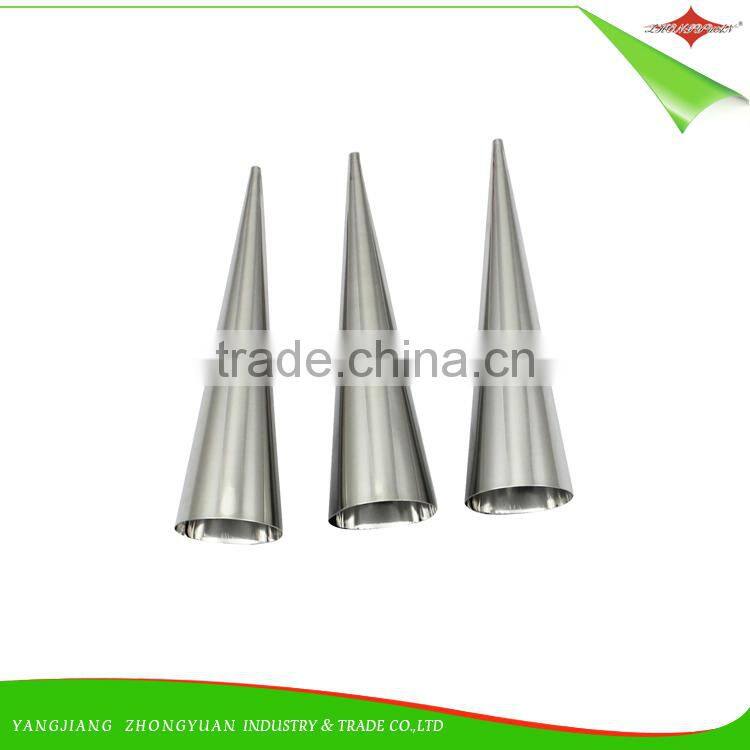 ZY-F1412A 6pcs stainless steel cream horn set cone-shape small size cream horn set