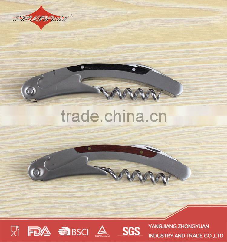 stainless steel luxury cute corkscrew wine bottle opener