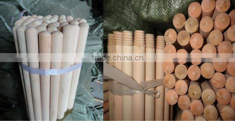 Natural wooden floor mop holder stick, OEM orders are welcome
