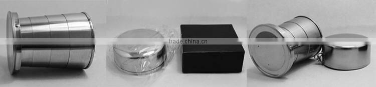 Six-layer Stainless Steel Flexible Folding Portable Cups or Travelling Cups