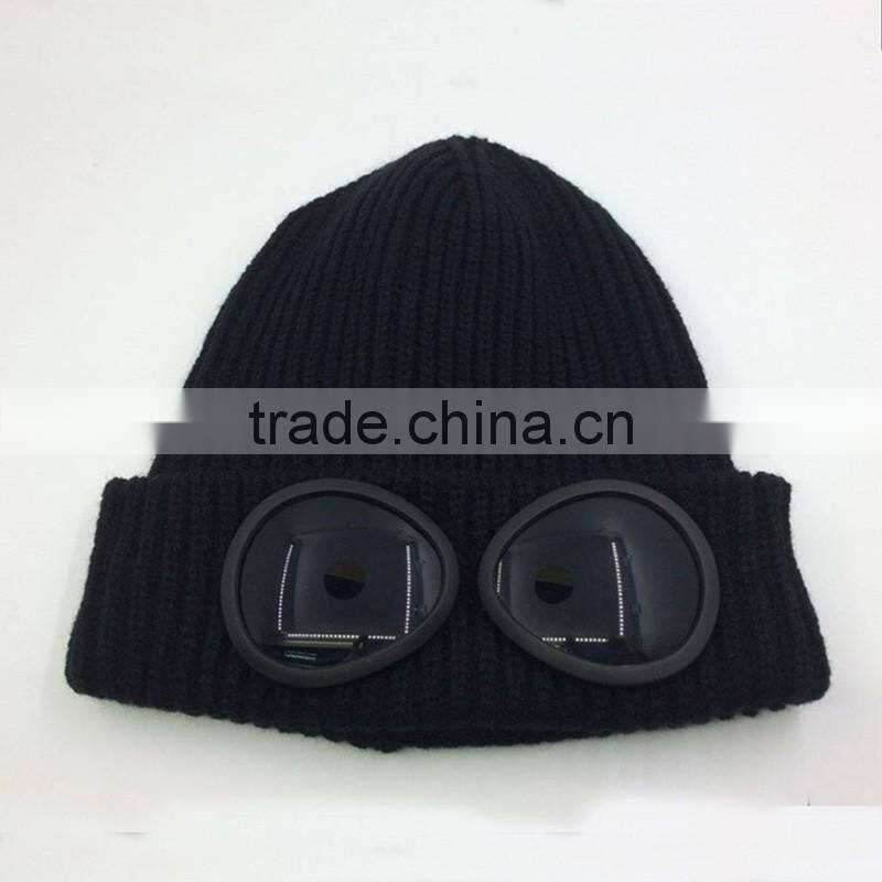 New Style 100% Acrylic Goggle Beanies Cheap Price