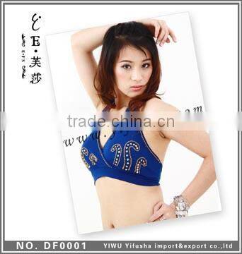 Trendy Yellow GOld Short Sleeve 100% Cotton Dance Trainin g Wear tops