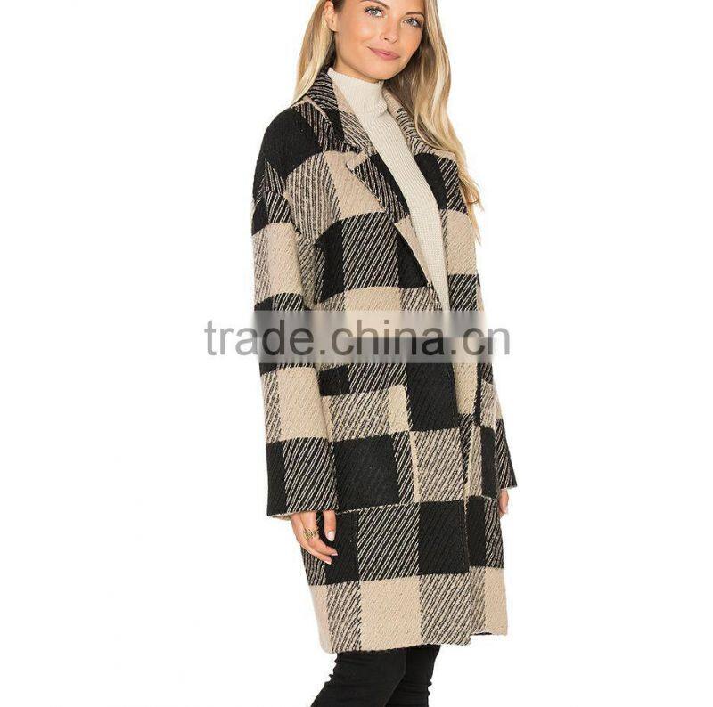 OEM service plus size 100% Wool women's coat keepwarmer
