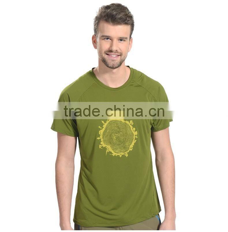 100% Polyester running t shirt fitness gym fit t shirt quick dry men t shirt