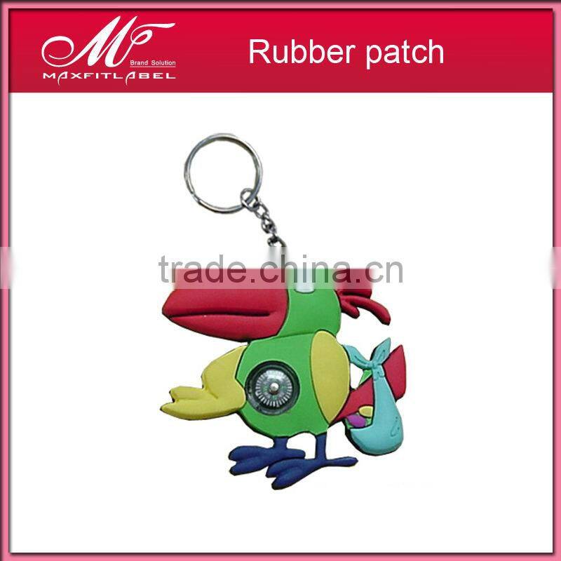Custom 3d pvc rubber patch for clothing garments