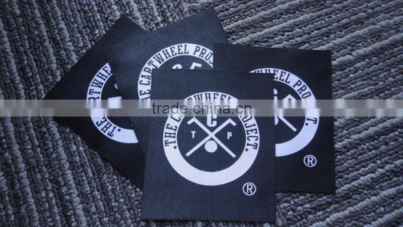 2017 custom 50d high definition clothing woven labels with high quality