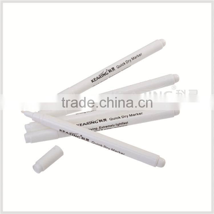Chinese Manufacturer Quick Dry Marker, permanent white ink AOI marker, with customized logo, 2.0mm thick nib # QW20