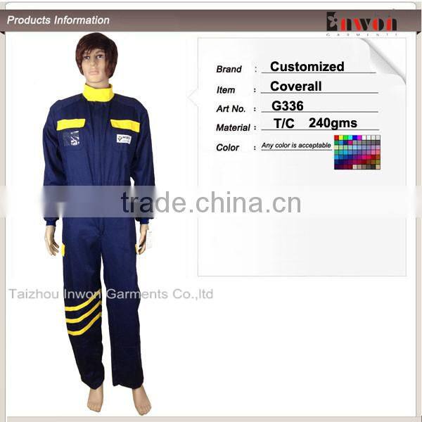 Wholesale cheap coverall oil and gas workwear with pockets