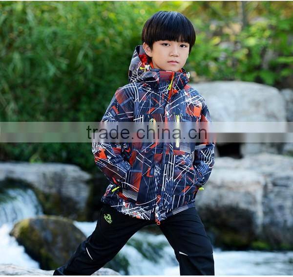2017 3 in 1 colorful polyester kids varsity jacket
