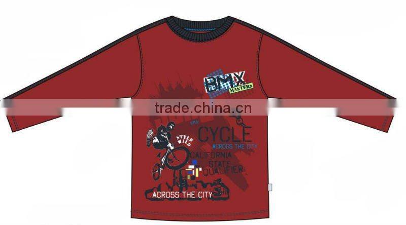 2011 boys hot t-shirts in winter