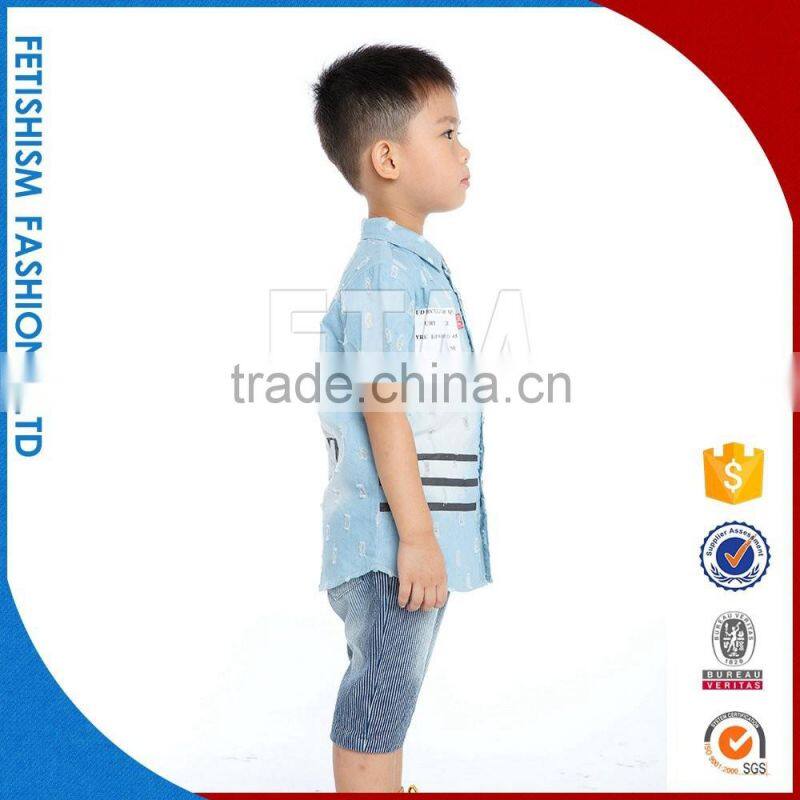 wholesale fancy casual cotton children fashion kids clothes